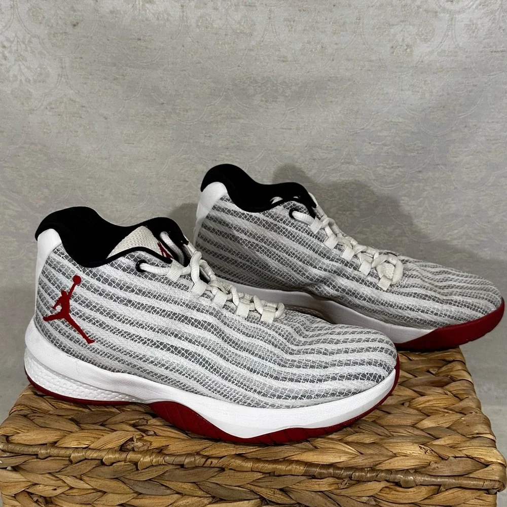 Air Jordan CP3.X Basketball High Top Sports Shoes White Black Red Size 6Y